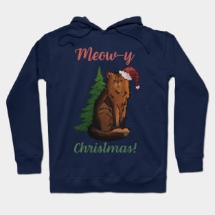 Meow-y Christmas! - Somali Cat Hoodie